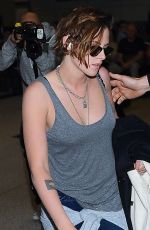 KRISTEN STEWART at Los Angeles International Airport 1802