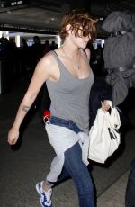 KRISTEN STEWART at Los Angeles International Airport 1802