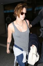 KRISTEN STEWART at Los Angeles International Airport 1802