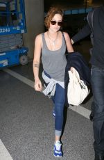 KRISTEN STEWART at Los Angeles International Airport 1802
