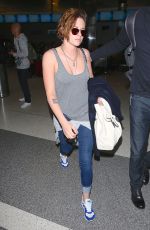KRISTEN STEWART at Los Angeles International Airport 1802