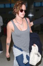 KRISTEN STEWART at Los Angeles International Airport 1802