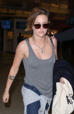 KRISTEN STEWART at Los Angeles International Airport 1802