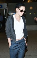 KRISTEN STEWART Back at LAX Airport from Paris