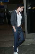 KRISTEN STEWART Back at LAX Airport from Paris