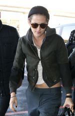 KRISTEN STEWART Back at LAX Airport from Paris