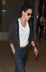 KRISTEN STEWART Back at LAX Airport from Paris