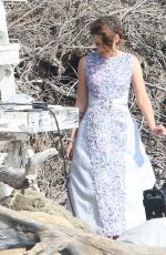 KRISTEN STEWART on the Set of Chanel Photoshoot in Malibu
