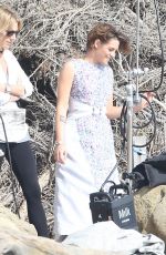 KRISTEN STEWART on the Set of Chanel Photoshoot in Malibu