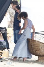 KRISTEN STEWART on the Set of Chanel Photoshoot in Malibu