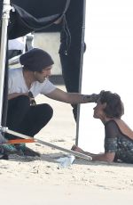KRISTEN STEWART on the Set of Chanel Photoshoot in Malibu