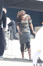 KRISTEN STEWART on the Set of Chanel Photoshoot in Malibu