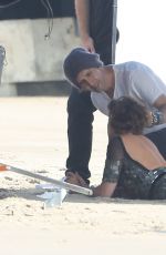 KRISTEN STEWART on the Set of Chanel Photoshoot in Malibu