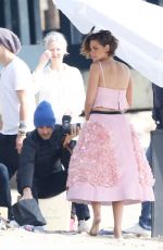 KRISTEN STEWART on the Set of Chanel Photoshoot in Malibu