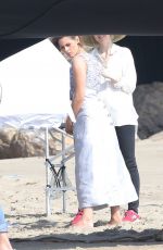 KRISTEN STEWART on the Set of Chanel Photoshoot in Malibu