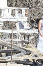 KRISTEN STEWART on the Set of Chanel Photoshoot in Malibu