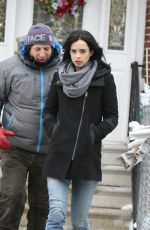 KRYSTEN RITTER on the Set of A.K.A. Jessica Jones in New York 502
