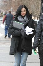 KRYSTEN RITTER on the Set of A.K.A. Jessica Jones in New York 502
