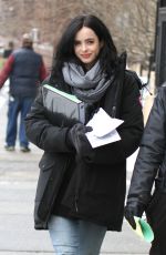 KRYSTEN RITTER on the Set of A.K.A. Jessica Jones in New York 502
