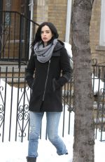 KRYSTEN RITTER on the Set of A.K.A. Jessica Jones in New York 502