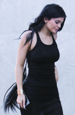 KYLIE JENNER in Tight Dress Out and About in West Hollywood