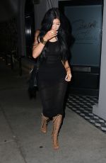 KYLIE JENNER in Tight Dress Out and About in West Hollywood