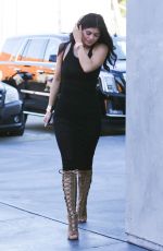 KYLIE JENNER in Tight Dress Out and About in West Hollywood