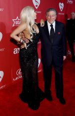 LADY GAGA and Tony Bennett at 2015 Musicares Person of the Year Gala Honoring Bob Dylan