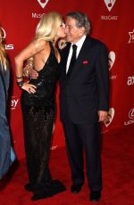 LADY GAGA and Tony Bennett at 2015 Musicares Person of the Year Gala Honoring Bob Dylan