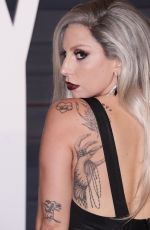 LADY GAGA at Vanity Fair Oscar Party in Hollywood