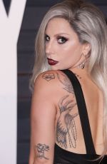 LADY GAGA at Vanity Fair Oscar Party in Hollywood