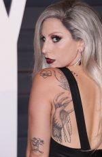 LADY GAGA at Vanity Fair Oscar Party in Hollywood