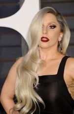 LADY GAGA at Vanity Fair Oscar Party in Hollywood