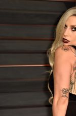 LADY GAGA at Vanity Fair Oscar Party in Hollywood