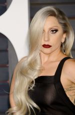LADY GAGA at Vanity Fair Oscar Party in Hollywood