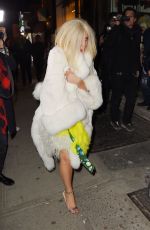 LADY GAGA on the Set of Shiseido Commercial in New York