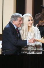 LADY GAGA Stevie Wonder Songs In the Key of Life All-star Grammy Salute in Los Angeles