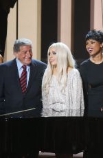 LADY GAGA Stevie Wonder Songs In the Key of Life All-star Grammy Salute in Los Angeles