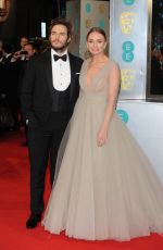 LAURA HADDOCK at 2015 EE British Academy Film Awards in London