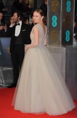LAURA HADDOCK at 2015 EE British Academy Film Awards in London