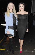 LAUREN POPE and JESSICA WRIGHT at Ramusake Japanese Resturant in London