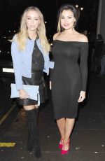 LAUREN POPE and JESSICA WRIGHT at Ramusake Japanese Resturant in London