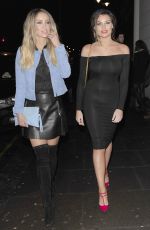 LAUREN POPE and JESSICA WRIGHT at Ramusake Japanese Resturant in London