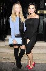 LAUREN POPE and JESSICA WRIGHT at Ramusake Japanese Resturant in London