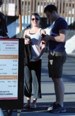 LEA MICHELE and Jonathan Groff Out for Lunch in Los Angeles