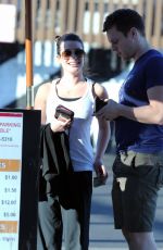 LEA MICHELE and Jonathan Groff Out for Lunch in Los Angeles