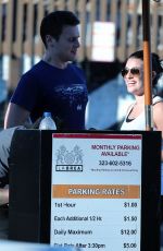 LEA MICHELE and Jonathan Groff Out for Lunch in Los Angeles