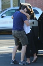 LEA MICHELE and Jonathan Groff Out for Lunch in Los Angeles