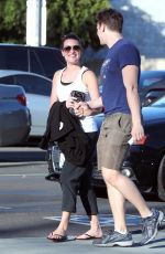 LEA MICHELE and Jonathan Groff Out for Lunch in Los Angeles