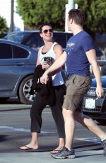 LEA MICHELE and Jonathan Groff Out for Lunch in Los Angeles